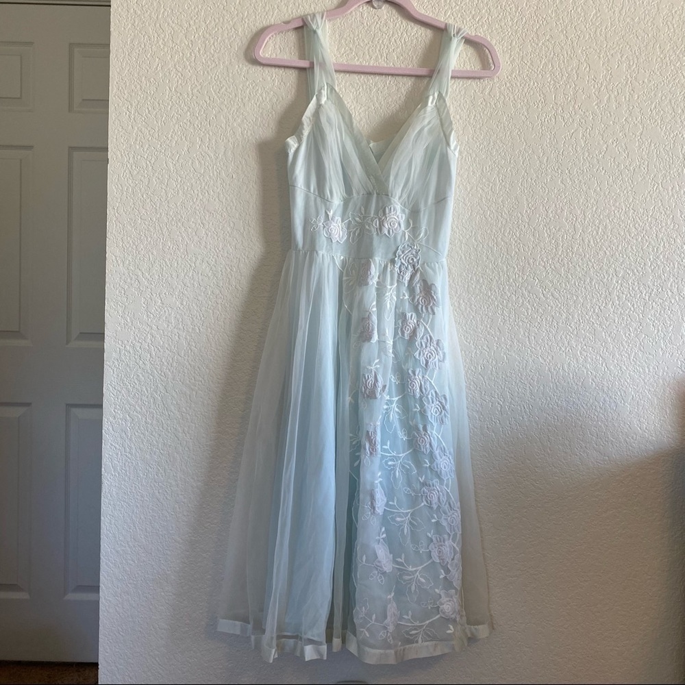 Vintage Gotham Pale Blue Night Dress